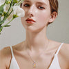 Pear Shaped Necklace Sterling Silver