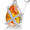 Pear Shaped Necklace Sterling Silver