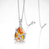 Pear Shaped Necklace Sterling Silver