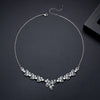 Petite Pavé Floral Halo Necklace