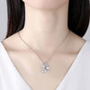 Petite Pavé Floral Shaped Necklace Ring Earrings Jewelry Set