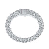 Petite Two-tone Wave Shape Bracelet Sterling Silver