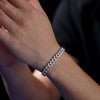 Petite Two-tone Wave Shape Bracelet Sterling Silver