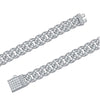 Petite Two-tone Wave Shape Bracelet Sterling Silver