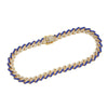 Petite Two-tone Wave Shape Hip Pop Cuban Chain Necklaces