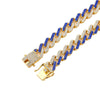 Petite Two-tone Wave Shape Hip Pop Cuban Chain Necklaces