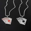 Poker Pendant Cuban Chain Hip Hop Necklace