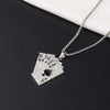 Poker Pendant Cuban Chain Hip Hop Necklace