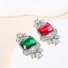 Radiant Cut Necklace Earrings Jewelry Set
