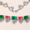 Radiant Cut Necklace Earrings Jewelry Set