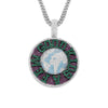 Rotating Earth Pendant Hip Hop Necklace