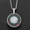 Rotating Earth Pendant Hip Hop Necklace