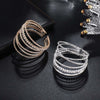 Six Rows Cuff Tennis Bracelet