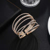 Six Rows Cuff Tennis Bracelet