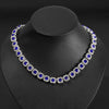 Sugar Cube Shape Halo Cuban Chain Hip Hop Necklace