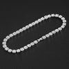 Sugar Cube Shape Halo Cuban Chain Hip Hop Necklace