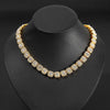 Sugar Cube Shape Halo Cuban Chain Hip Hop Necklace