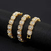 Sugar Cube Shape Halo Cuban Chain Hip Hop Necklace