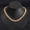 Sugar Cube Shape Halo Cuban Chain Hip Hop Necklace