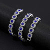 Sugar Cube Shape Halo Cuban Chain Hip Hop Necklace