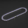 Sugar Cube Shape Halo Cuban Chain Hip Hop Necklace