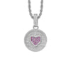 Sun and Moon Shape Pendant Cuban Chain Hip Hop Necklace