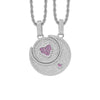 Sun and Moon Shape Pendant Cuban Chain Hip Hop Necklace