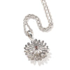 Sunflower Pendant Cuban Chain Hip Hop Necklace