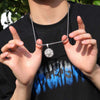 Sunflower Pendant Cuban Chain Hip Hop Necklace
