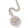 Sunflower Pendant Cuban Chain Hip Hop Necklace