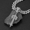 Sword-shaped Pendant Cuban Chain Hip Hop Necklace
