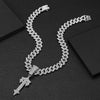 Sword-shaped Pendant Cuban Chain Hip Hop Necklace