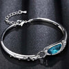 Teardrop Halo Necklace Bracelet Jewelry Set