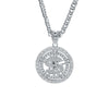 USD-shaped Round Pendant Cuban Chain Hip Hop Necklace