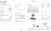 1.24 Carat Princess Lab Diamond E Color VS1 Clarity Excellent Cut