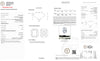 1.51 Carat Radiant Lab Diamond G Color VS2 Clarity Excellent Cut
