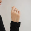 Akoya Silver Gray Round Pearl Open Ring