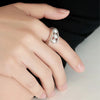 Akoya Silver Gray Round Pearl Triple Ring