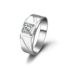 Baguette Channel Bezel Solitaire Style Mens Diamond Ring Setting