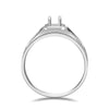 Baguette Channel Bezel Solitaire Style Mens Diamond Ring Setting