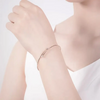 Bezel Set Lab Grown Diamond Bracelet 18K Rose Gold