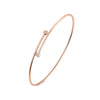 Bezel Set Lab Grown Diamond Bracelet 18K Rose Gold