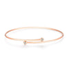 Bezel Set Lab Grown Diamond Bracelet 18K Rose Gold