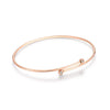 Bezel Set Lab Grown Diamond Bracelet 18K Rose Gold