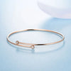 Bezel Set Lab Grown Diamond Bracelet 18K Rose Gold