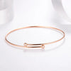 Bezel Set Lab Grown Diamond Bracelet 18K Rose Gold
