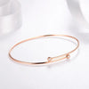 Bezel Set Lab Grown Diamond Bracelet 18K Rose Gold