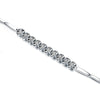 Bezel Set Lab Grown Diamond Tennis Bracelet 18K White Gold