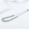 Bezel Set Lab Grown Diamond Tennis Bracelet 18K White Gold
