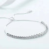 Bezel Set Lab Grown Diamond Tennis Bracelet 18K White Gold